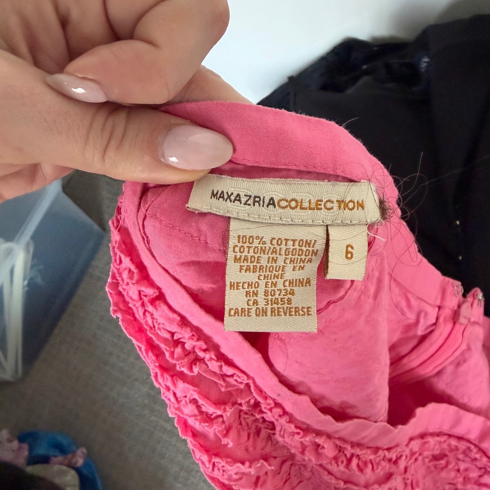 Vintage Y2K BCBG Ruffled Pink Mini Skirt Size 6 - Picture 2 of 10
